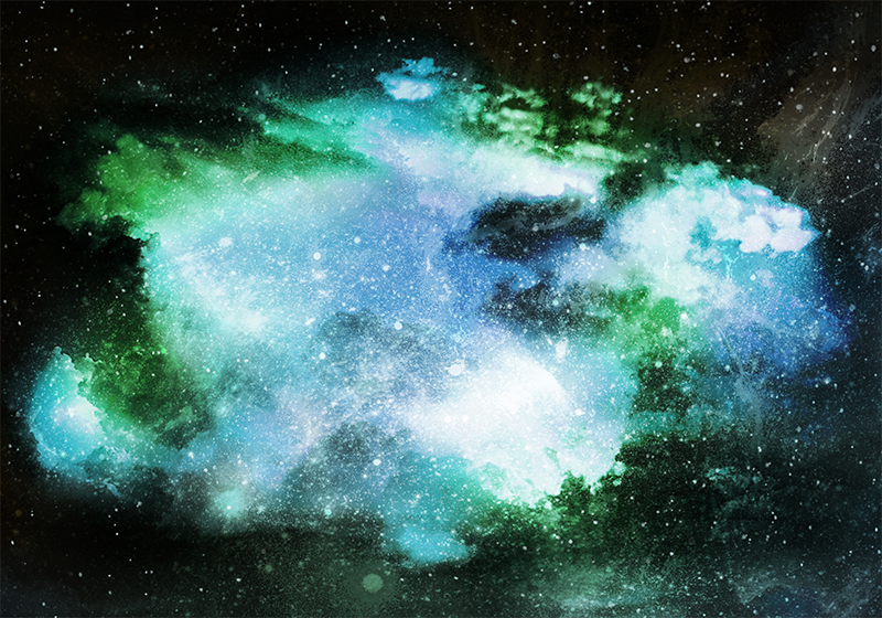 Tappetto vinile stelle scoperta celeste - TenStickers