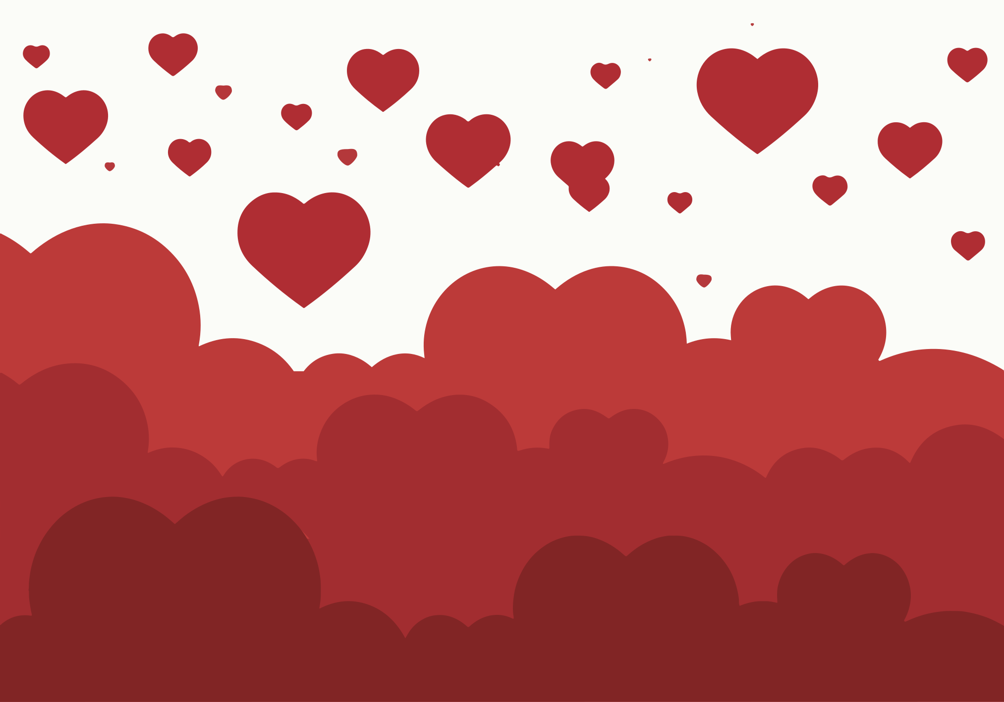 Tappeto vinile camera da letto motivo a cuori - TenStickers