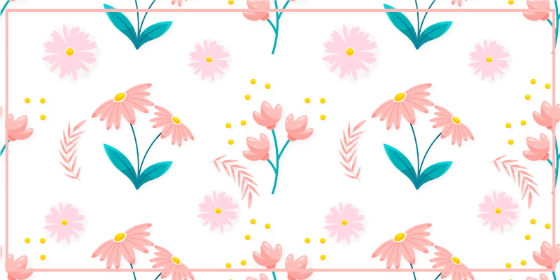 Tappeto vinile fiori fioritura primaverile floreale - TenStickers