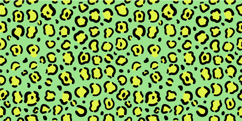 Tappeto vinile stampa animale motivo leopardato vivace - TenStickers