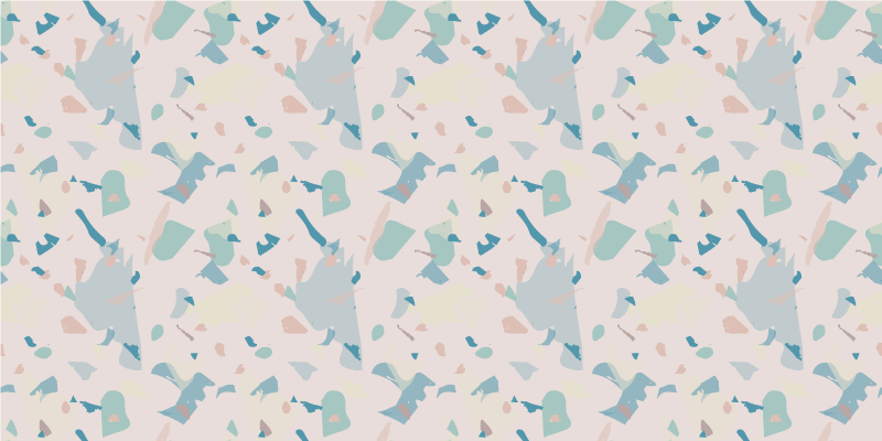 Tappeto vinile effetto marmo forme astratte pastello - TenStickers