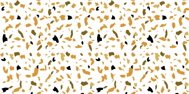 Tappeto vinile motivi terrazzo bianco e marrone - TenStickers