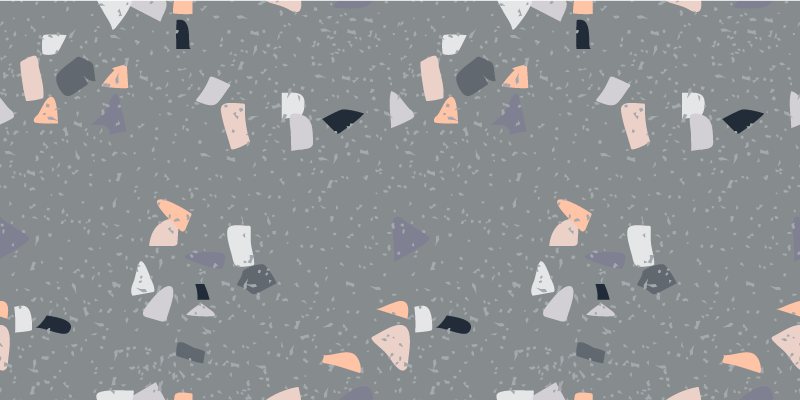 Tappeto vinile effetto marmo figure astratte - TenStickers