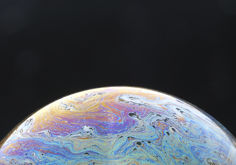 Tappeto in vinile soggiorno sfera di colore cosmico - TenStickers