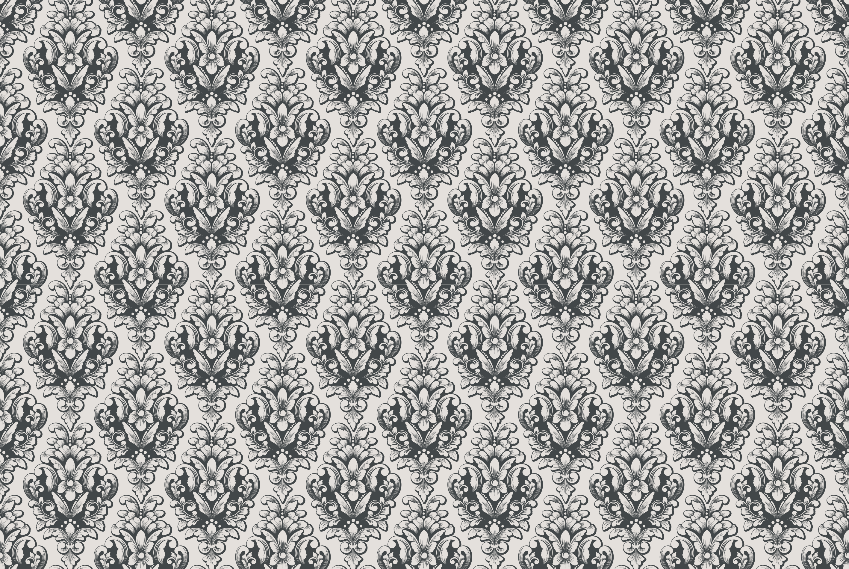 Tappeto vinile vintage modello di piastrelle barocche - TenStickers