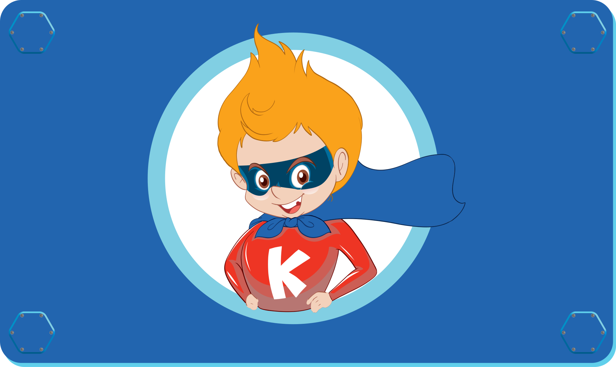 Tappeto vinile per bambini personaggi cartoon supereroi - TenStickers