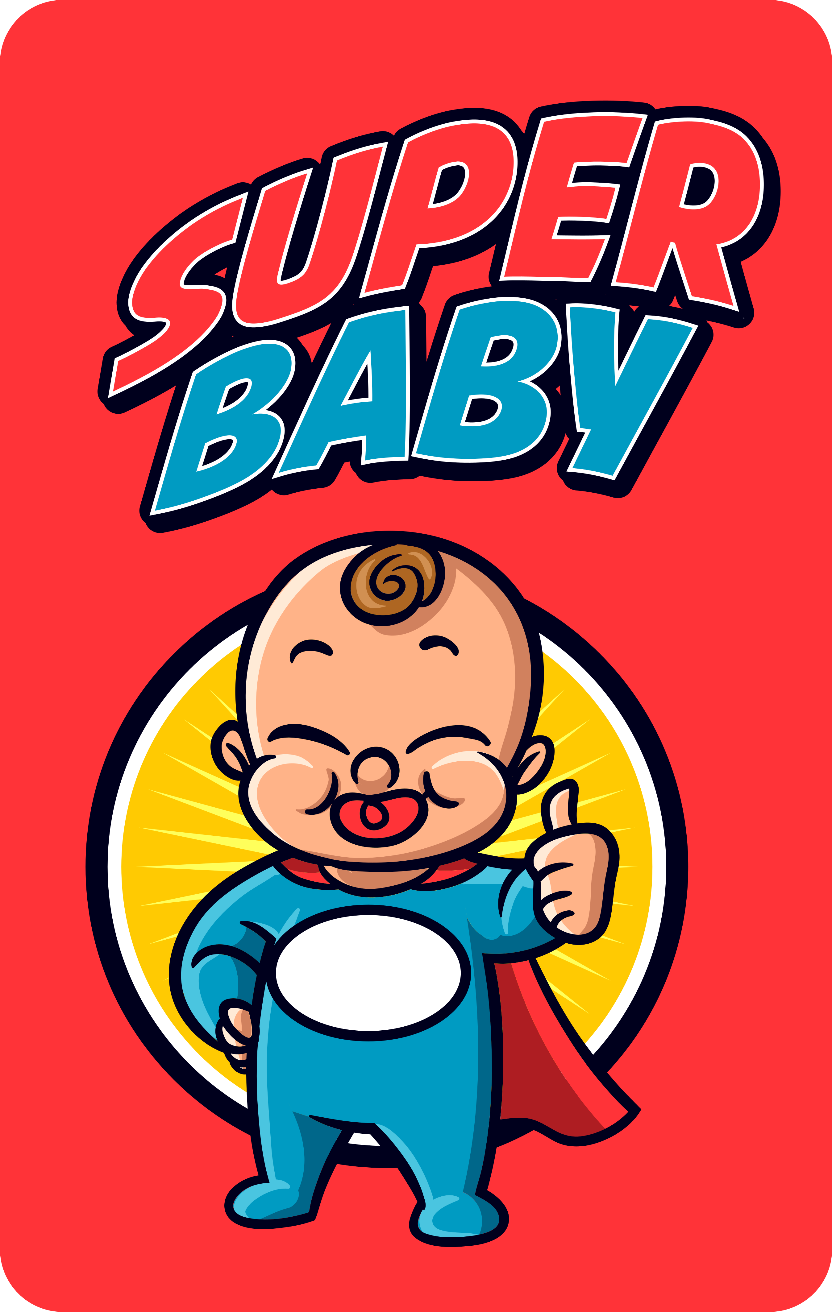 Tappeto vinile bebé tema infantile del supereroe - TenStickers