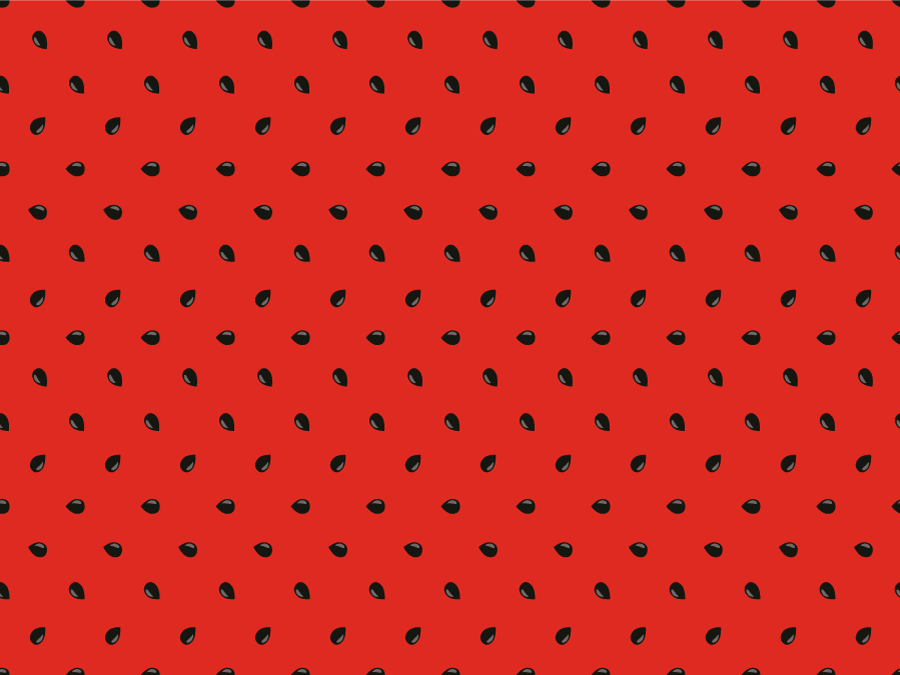 Tappeto pvc cucina motivo a semi rossi - TenStickers