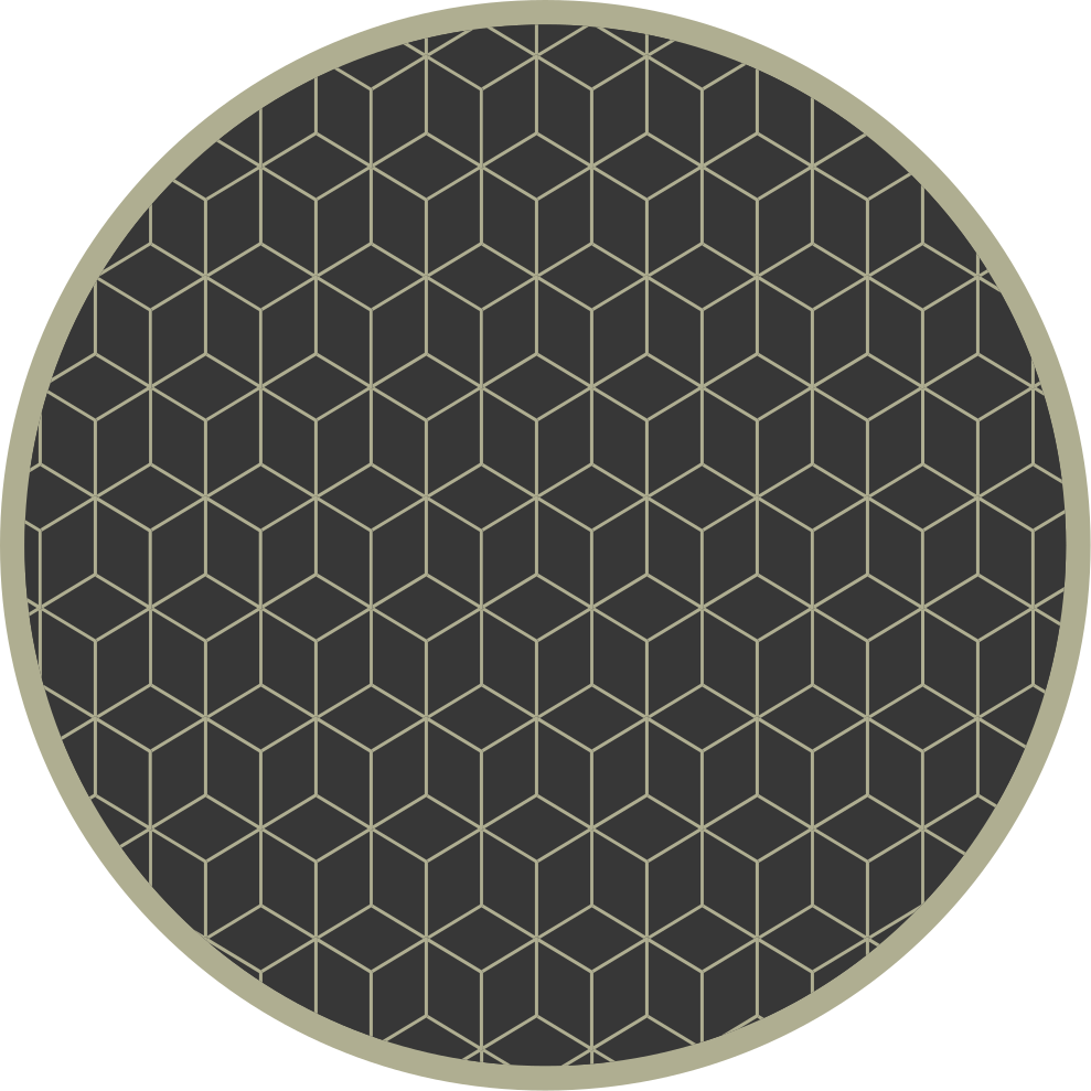 Tappeto in vinile forme geometriche accento circolare - TenStickers
