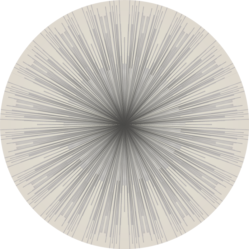 Tappeto in pvc minimalista circolare - TenStickers