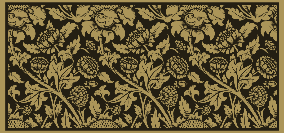 Tappeto in pvc con fiori e piante accento motivo botanico - TenStickers