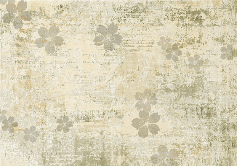 Tappeto in vinile soggiorno sottile eleganza floreale - TenStickers