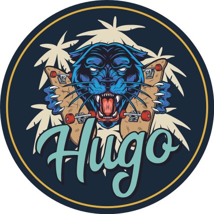 Tappeto in pvc pantera e nome personalizzato - TenStickers