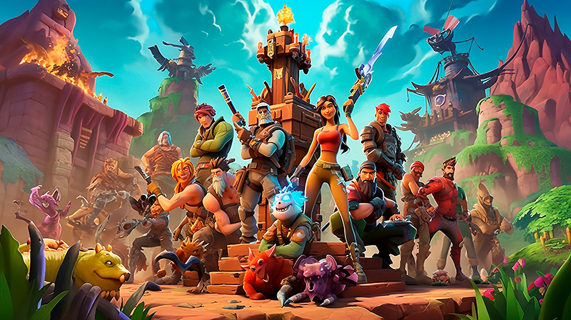 Tappeto in pvc con personaggi in posa vittoriosa - TenStickers