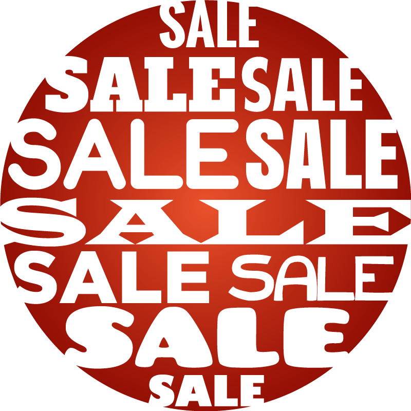 Passatoia in vinile rossa vendite di forma circolare - TenStickers