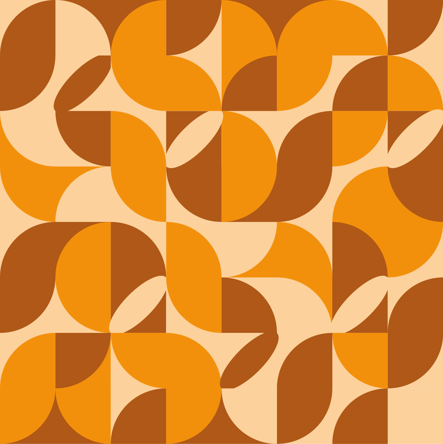 Tappeto in pvc per salone retrò - TenStickers