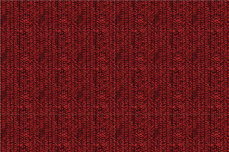 Tappeto vinile rosso effetto lana testurizzata - TenStickers