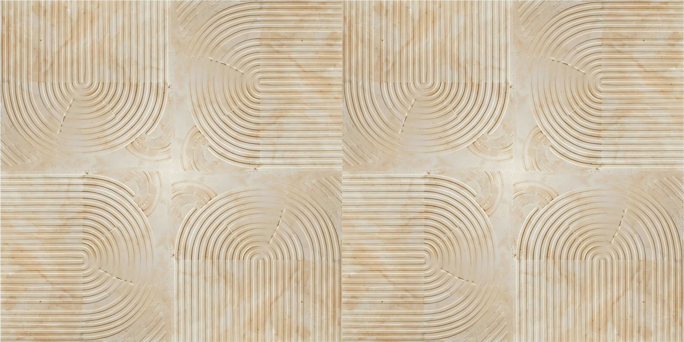 Tappeto vinile beige archi moderni - TenStickers