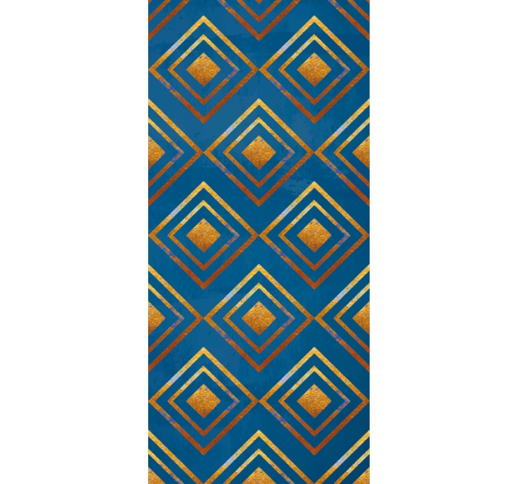 Carta da parati geometrica diamanti e linee - TenStickers