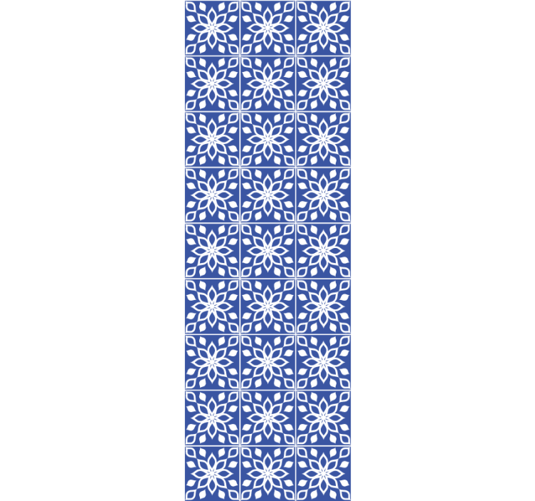 Carta da parati effetto piastrelle mosaico azzurro - TenStickers