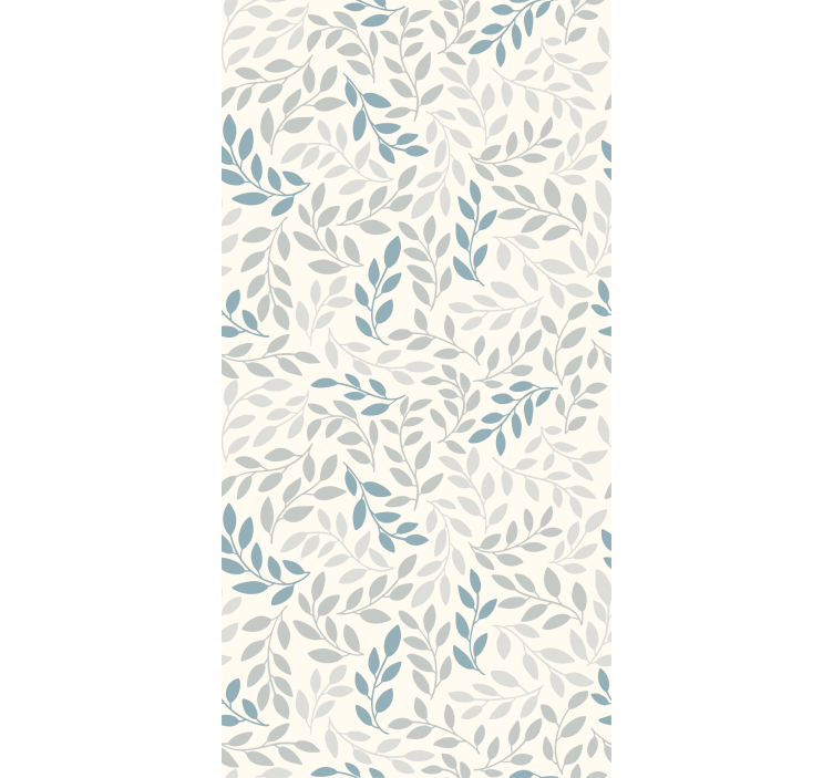 Carta da parati foglie disposizione elegante - TenStickers