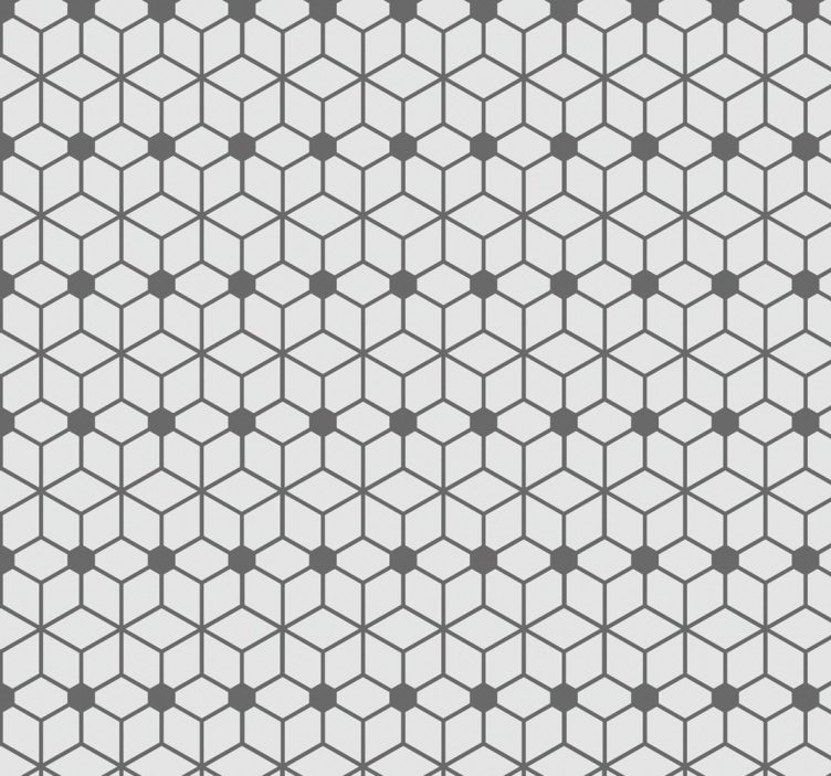 Carta da parati per bagno Mosaico grigio - TenStickers