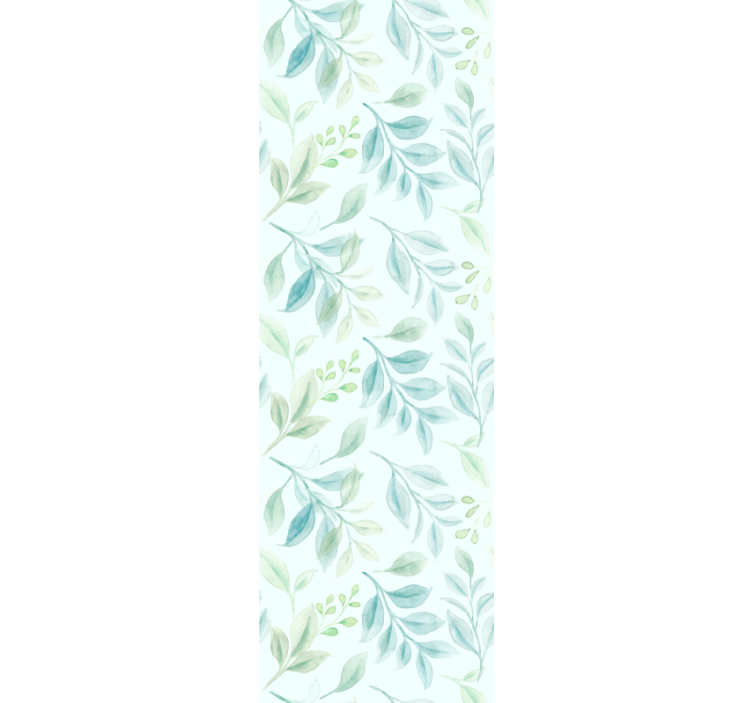 Carta da parati foglie fogliame elegante - TenStickers