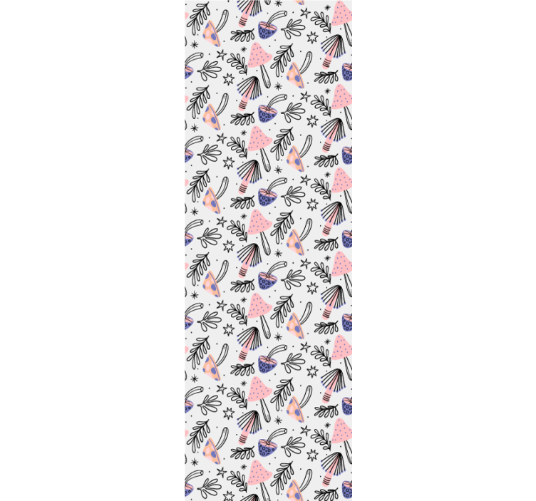 Carta da parati artistica motivi botanici stravaganti - TenStickers