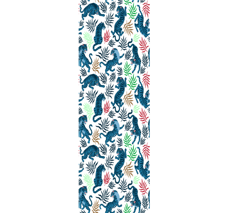 Carta da parati animali motivo tigre tropicale - TenStickers