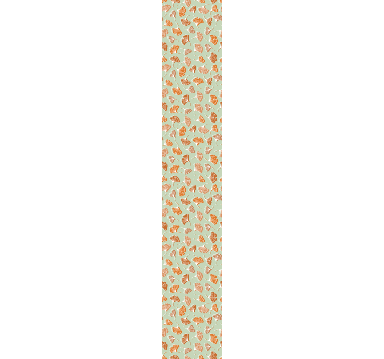 Carta da parati foglie motivo a foglie di gingko - TenStickers