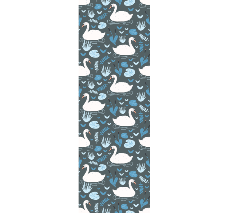 Carta da parati uccelli motivo del lago dei cigni - TenStickers