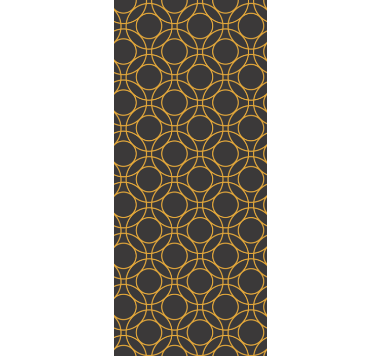 Carta da parati bagno disegno del modello circolare - TenStickers