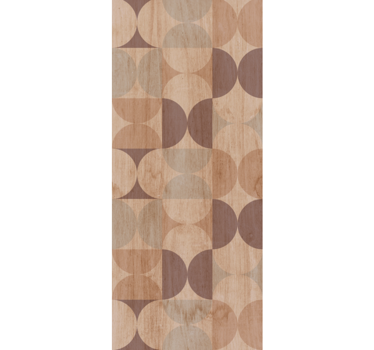 Carta da parati pois motivo circolare geometrico - TenStickers