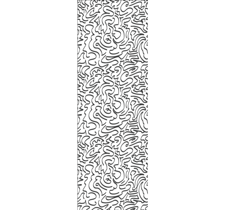 Carta da parati astratta motivo a scarabocchio - TenStickers