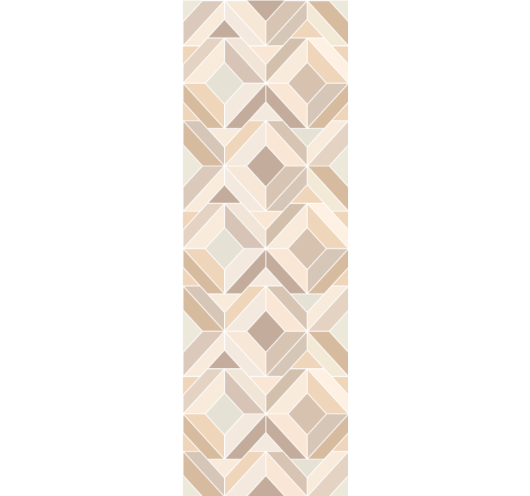 Carta da parati geometrica forme a strati beige - TenStickers
