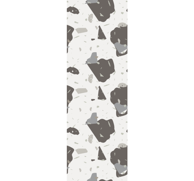 Carta da parati texture forme astratte grigie - TenStickers