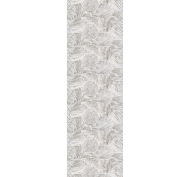 Carta da parati effetto marmo motivo a piastrelle esagonali - TenStickers