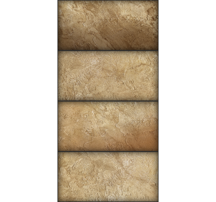 Carta da parati effetto cemento griglia in tegole di terra - TenStickers