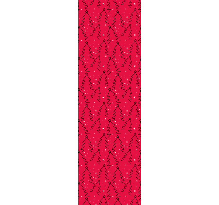 Carta da parati natalizia alberi decorativi per le feste - TenStickers