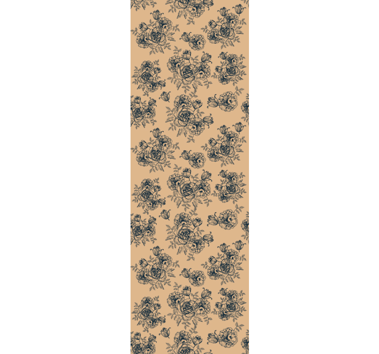 Carta da parati floreale prodotti botanici decorati - TenStickers
