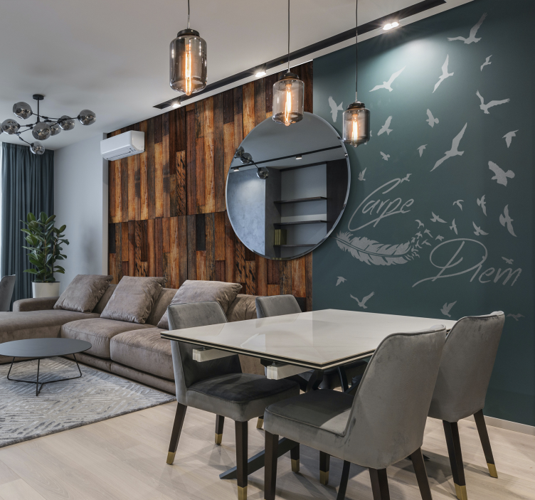 Carta da parati effetto legno carta da parati - calma naturale - TenStickers