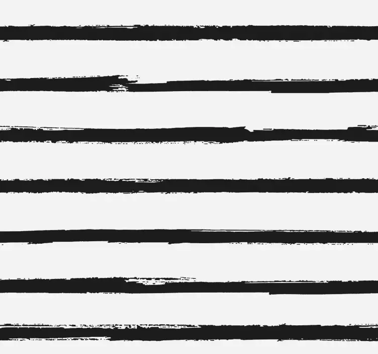 Carta da parati orizzontale Strisce nere minimaliste - TenStickers