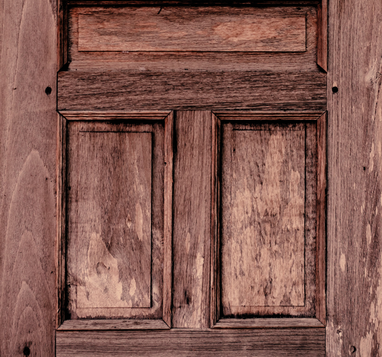 Carta da parati mattoni struttura del pannello di legno - TenStickers