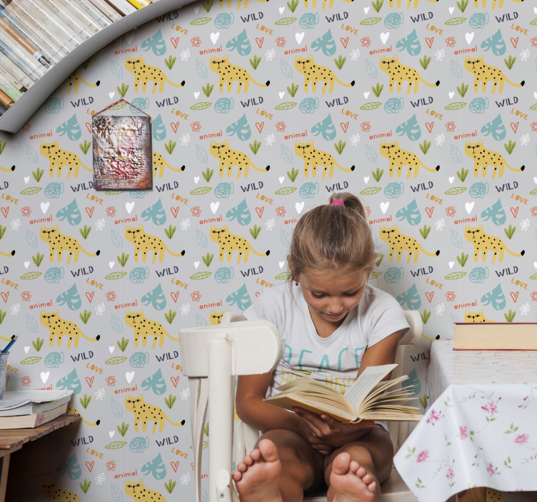 Carta da parati animali ensemble motivo safari - TenStickers