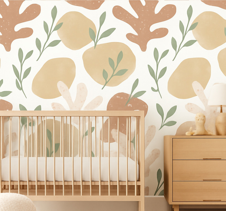 Carta da parati astratta forme terrestri astratte - TenStickers