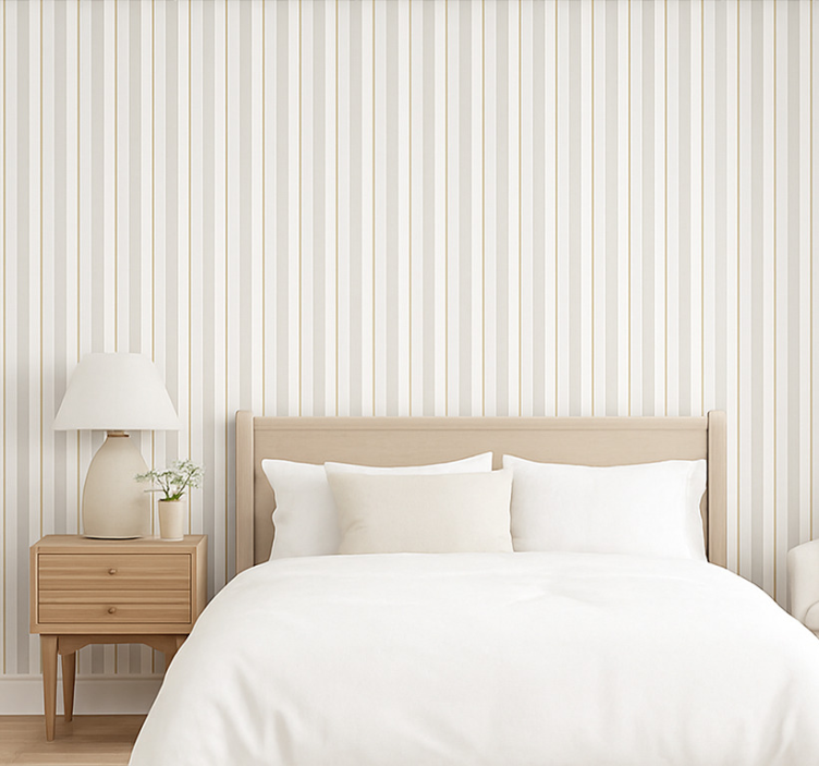 Carta da parati camera da letto acquerello grigio - TenStickers