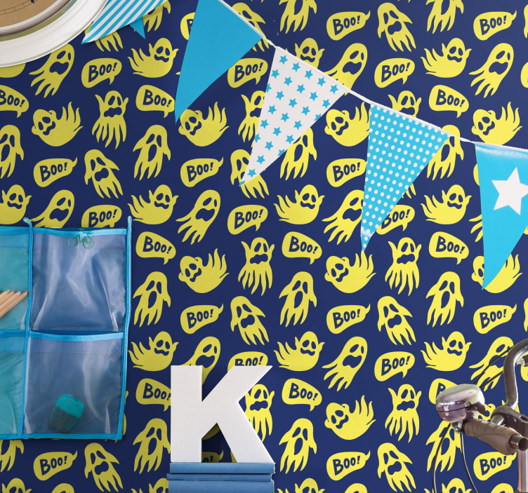 Carta da parati Halloween modelli spettrali - TenStickers