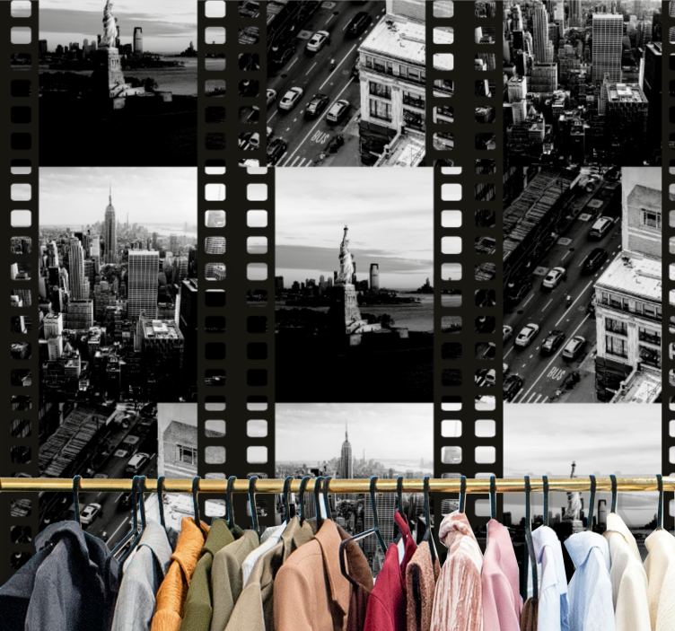 Carta da parati città paesaggio urbano della pellicola - TenStickers