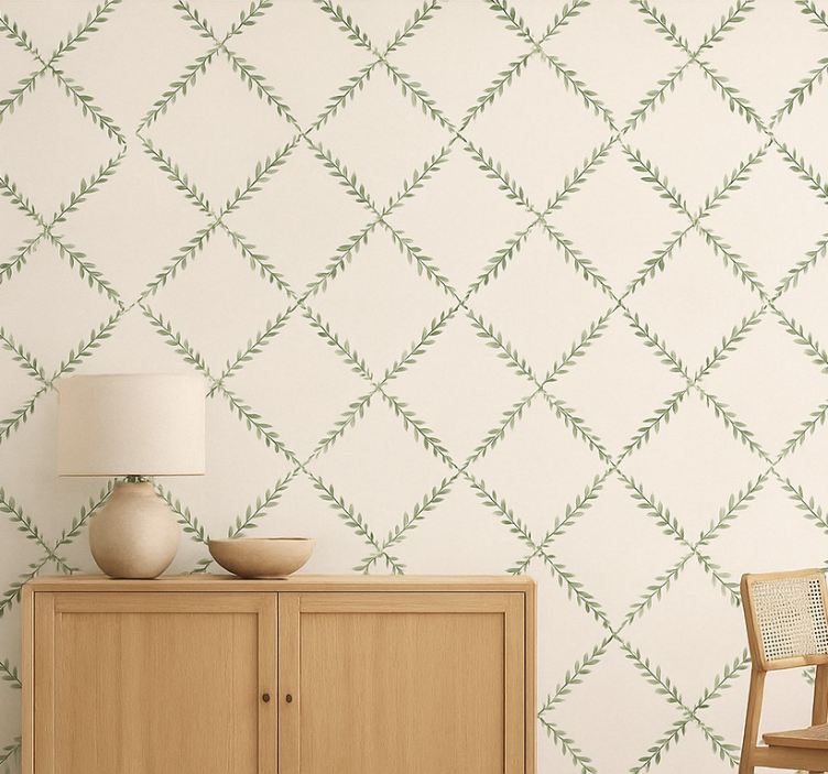 carta da parati cucina rami di ulivo - TenStickers