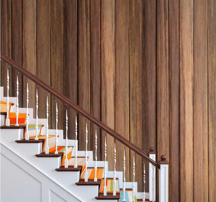 Carta da parati effetto legno pannelli in assi di legno - TenStickers